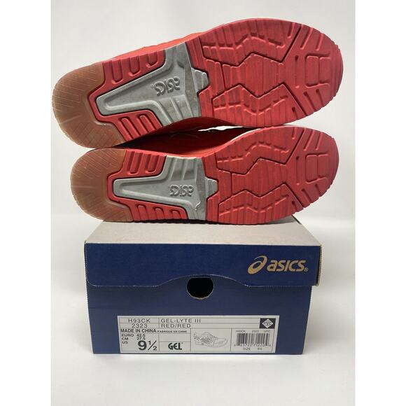 ASICS GEL LYTE III RED NICE KICKS DAVIDZ RONNIE FIEG Kith Limited to 250 RARE - Picture 5 of 9